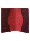 Обложка для паспорта женская натуральная кожа ОП-Ф аляска красная Person