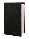 Обложка для паспорта натуральная кожа ОП-5-PS черная Person STOP RFID