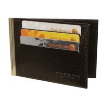 Зажим для денег ОК-PS коричневый Person RFID